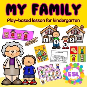 My Family | Kindergarten ESL Lessons for Non-Readers | Games & Hands-On Activities