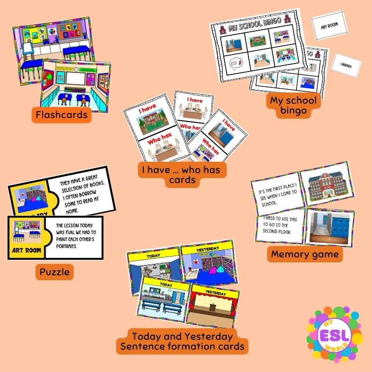 At school BUNDLE – My ESL World