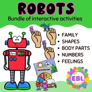 Robots BUNDLE - Numbers/Shapes/Family