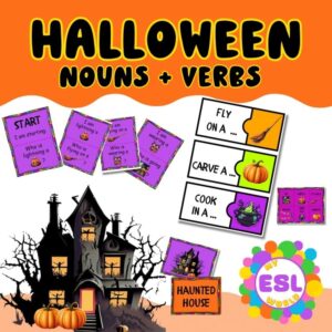 Halloween lesson - Nouns + Verbs