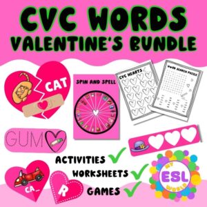 BUNDLE CVC words - Valentine's Day edition