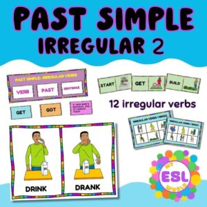 Irregular Verbs Set 2: 2 Complete ESL Lessons with Games, Speaking & Structured Practice (12 Verbs)