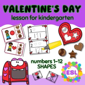 Valentine's Day lesson - Numbers and Shapes