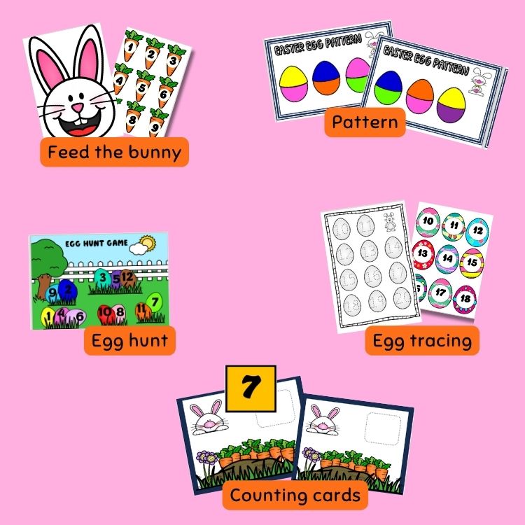 Easter BUNDLE – Numbers and Shapes – My ESL World