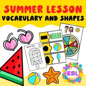 Summer lesson - Vocabulary and shapes