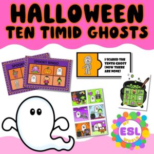 Ten timid ghosts story and prepositions