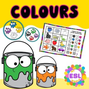 Colours ESL Lesson Bundle | 2 Interactive Lessons for First Graders