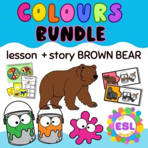 Colours BUNDLE - Includes the colours lesson and the brown bear story lesson