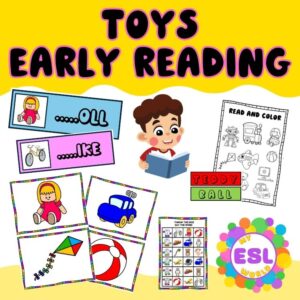 My Toys – Vocabulary, Early Reading, Spelling & Speaking | 2 Complete ESL Lessons