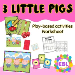 Three little pigs fairy tale