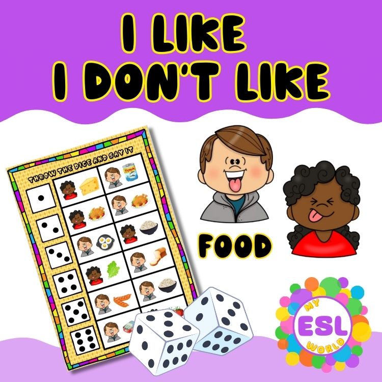 I like/I don’t like game – My ESL World