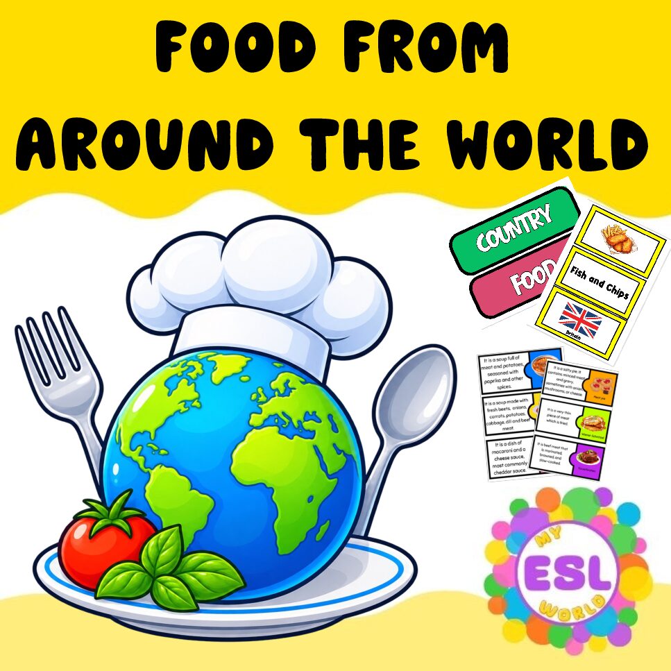Food Around the World | Countries, National Dishes & Speaking Activities