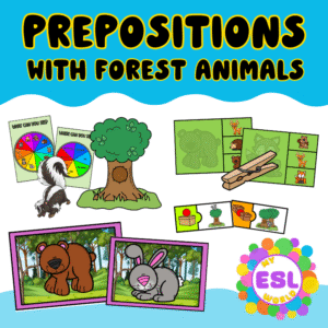 Forest animals - Prepositions of place