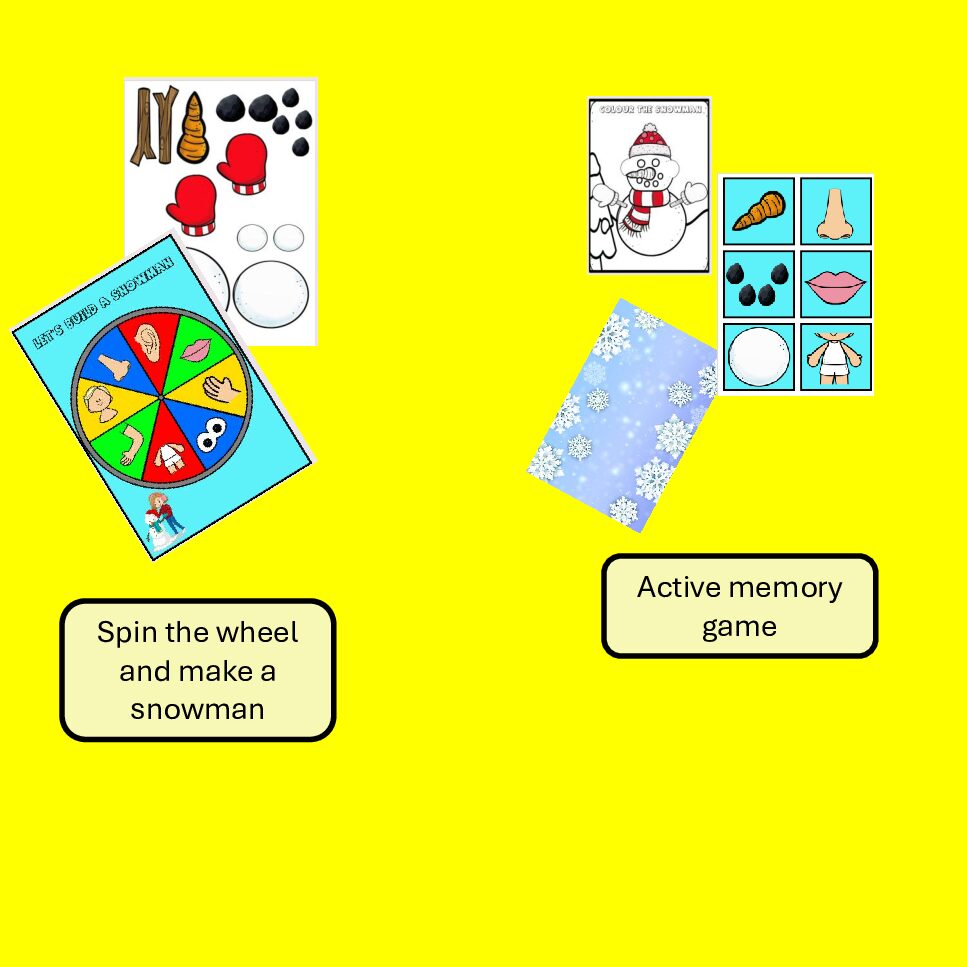 Let’s Build a Snowman! Winter Body Parts Activity Pack – My ESL World