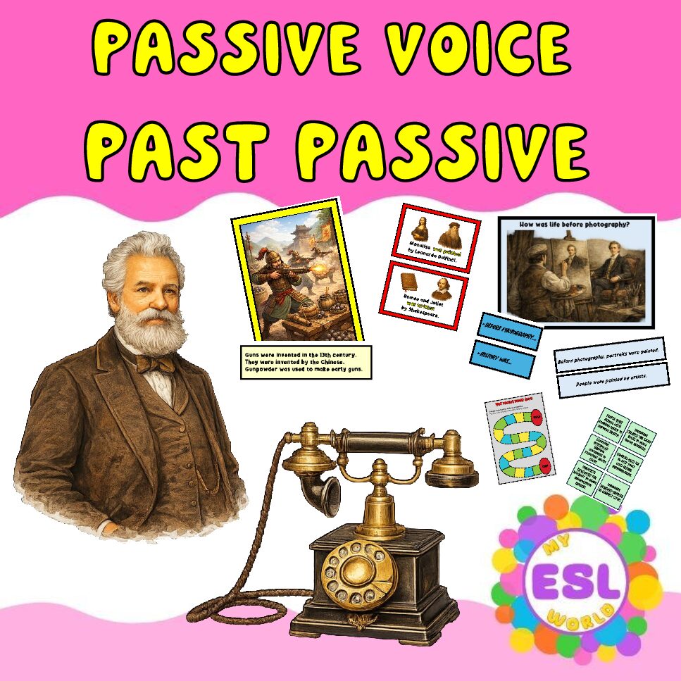 Past Simple Passive – Inventions & Discoveries (Complete Lesson Pack)