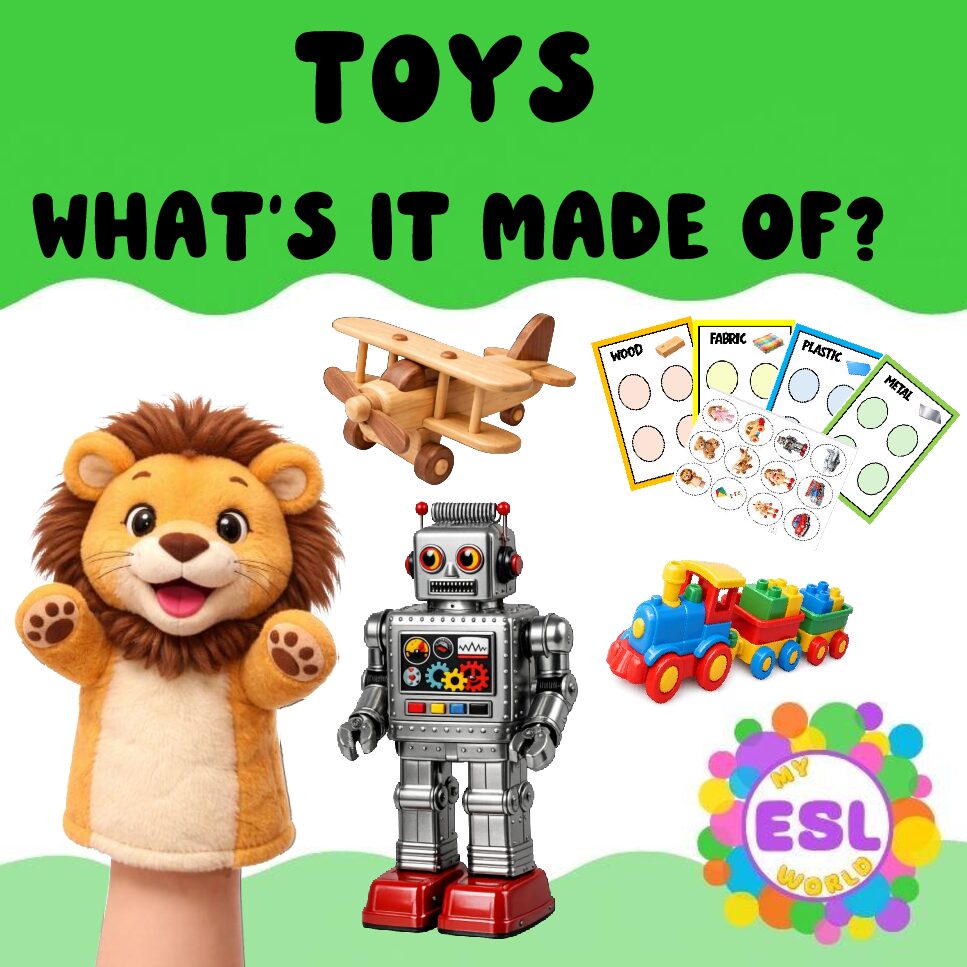 What Is It Made Of? – Complete ESL Lesson (Materials & Toys)