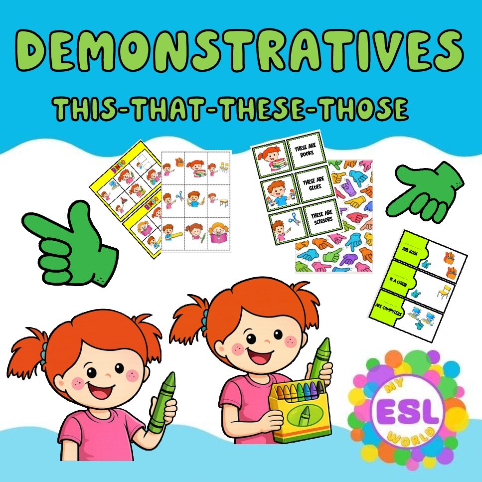 This, That, These, Those | Full Lesson Pack with School Supplies