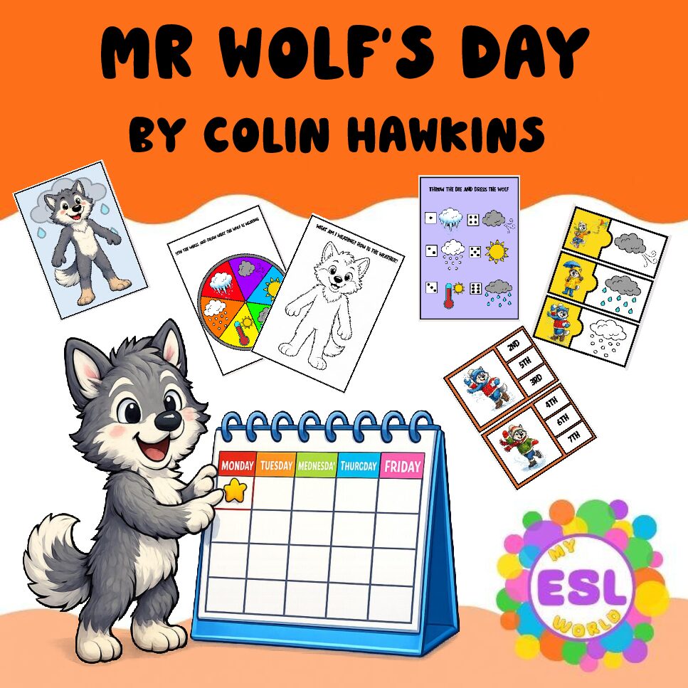 Mr Wolf’s Week – Days, Weather & Clothes ESL Lesson Pack