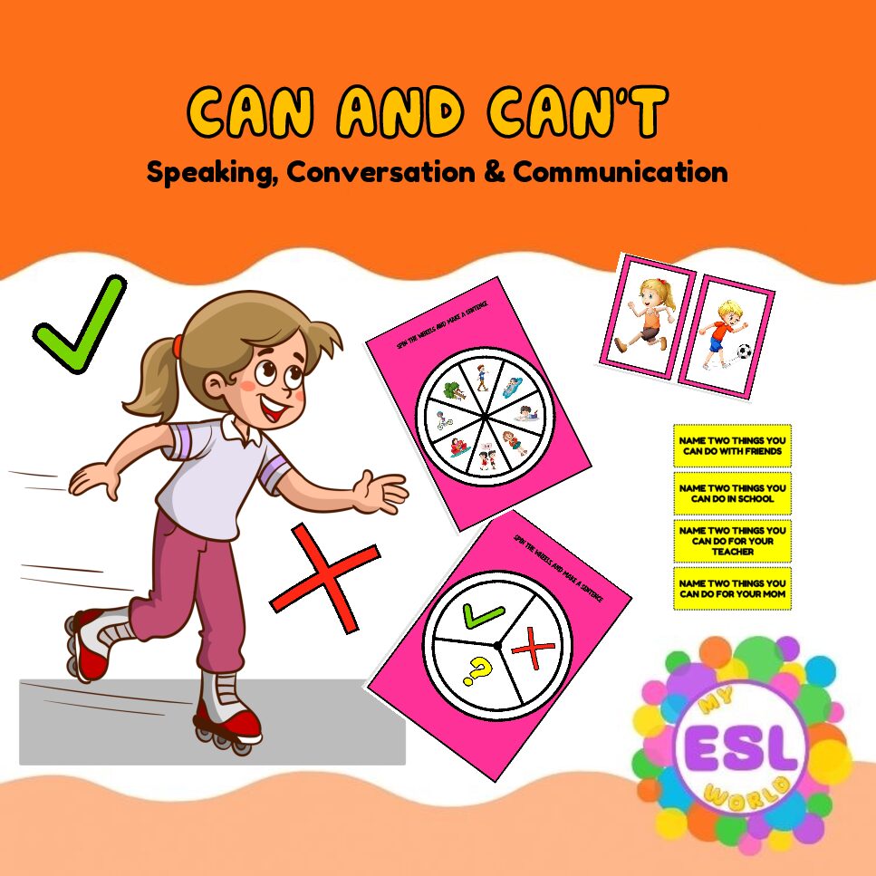 Can & Can't ESL Unit | Speaking, Conversation & Communication