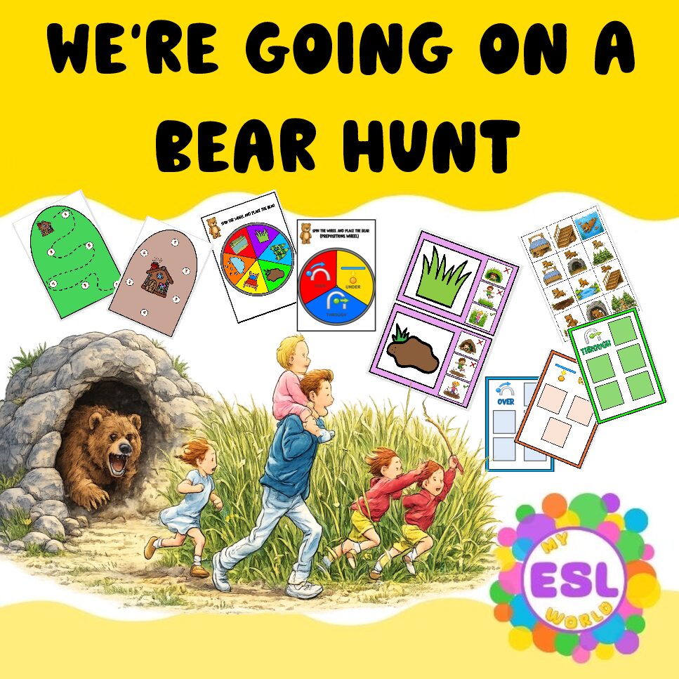 We're Going on a Bear Hunt | Story & Prepositions of Movement (2-Lesson Unit)