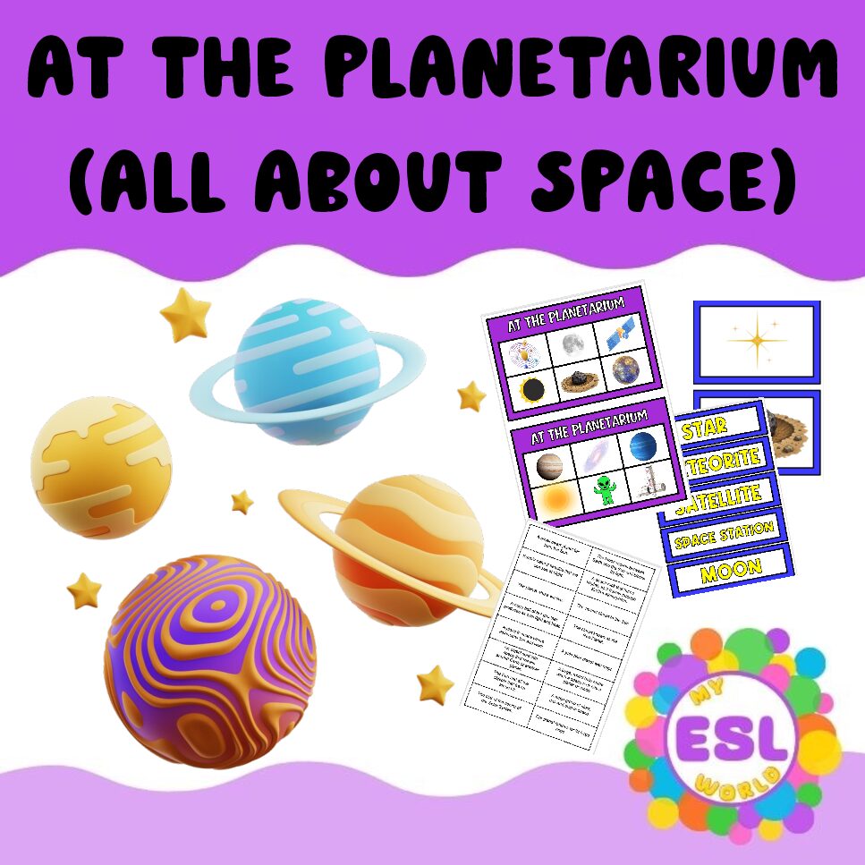 SPACE | 3 Complete ESL Lessons for Upper Primary | Solar System, Planets & Space Exploration