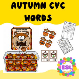 Autumn CVC Words | Hands-On Phonics & Spelling Activities