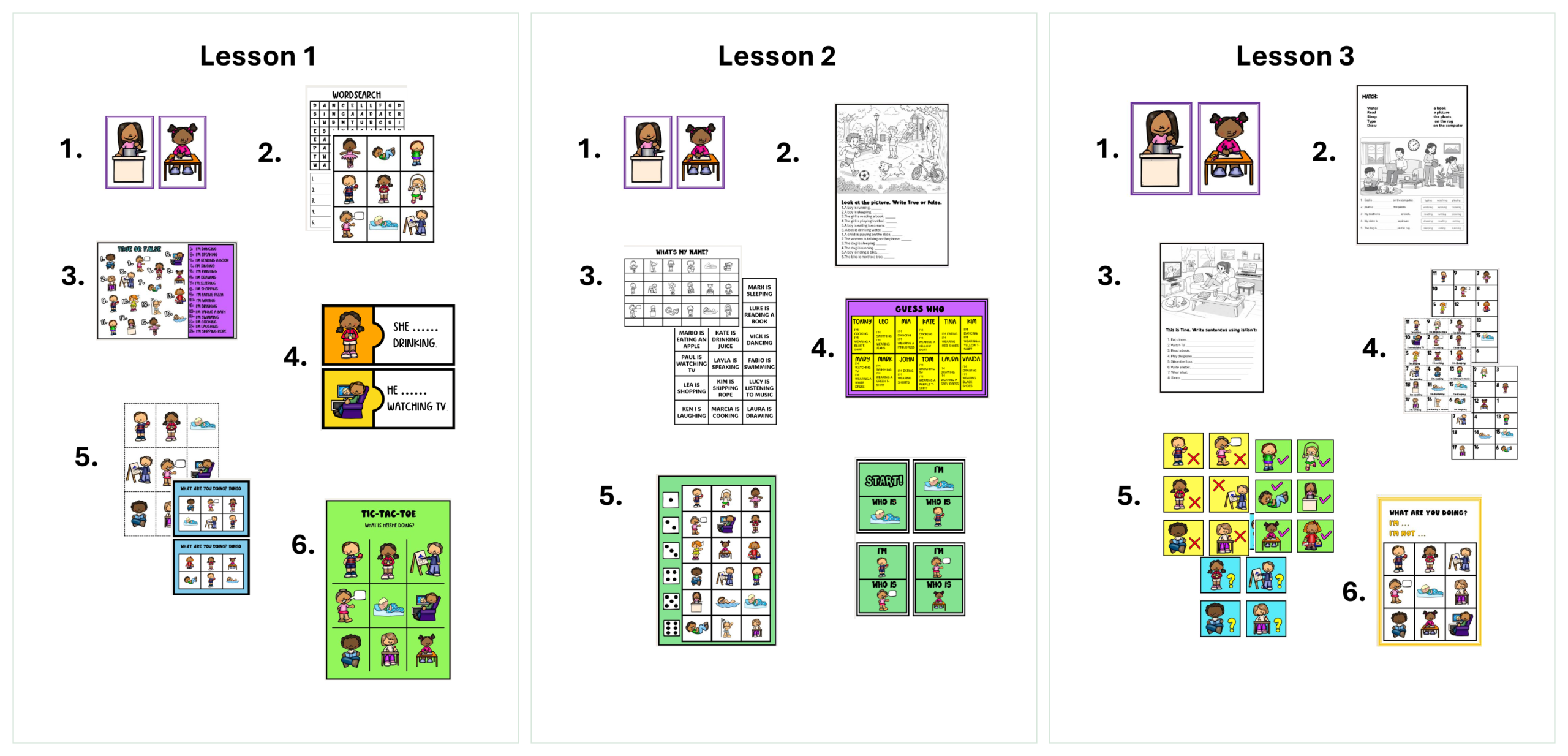 Third Grade Step-by-step Lesson