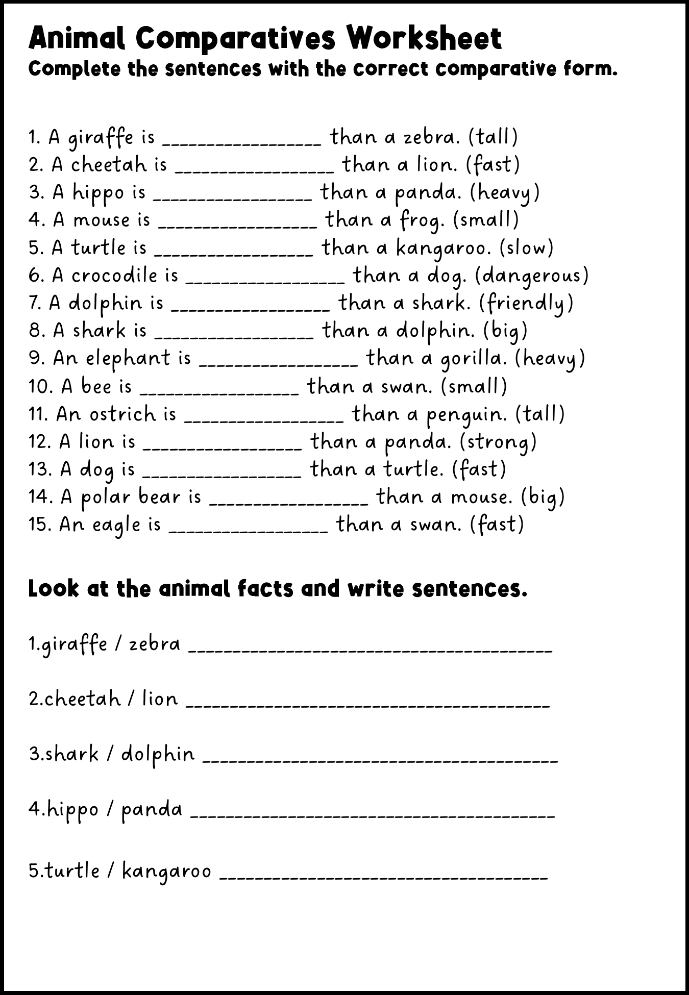 Fourth Grade Worksheet