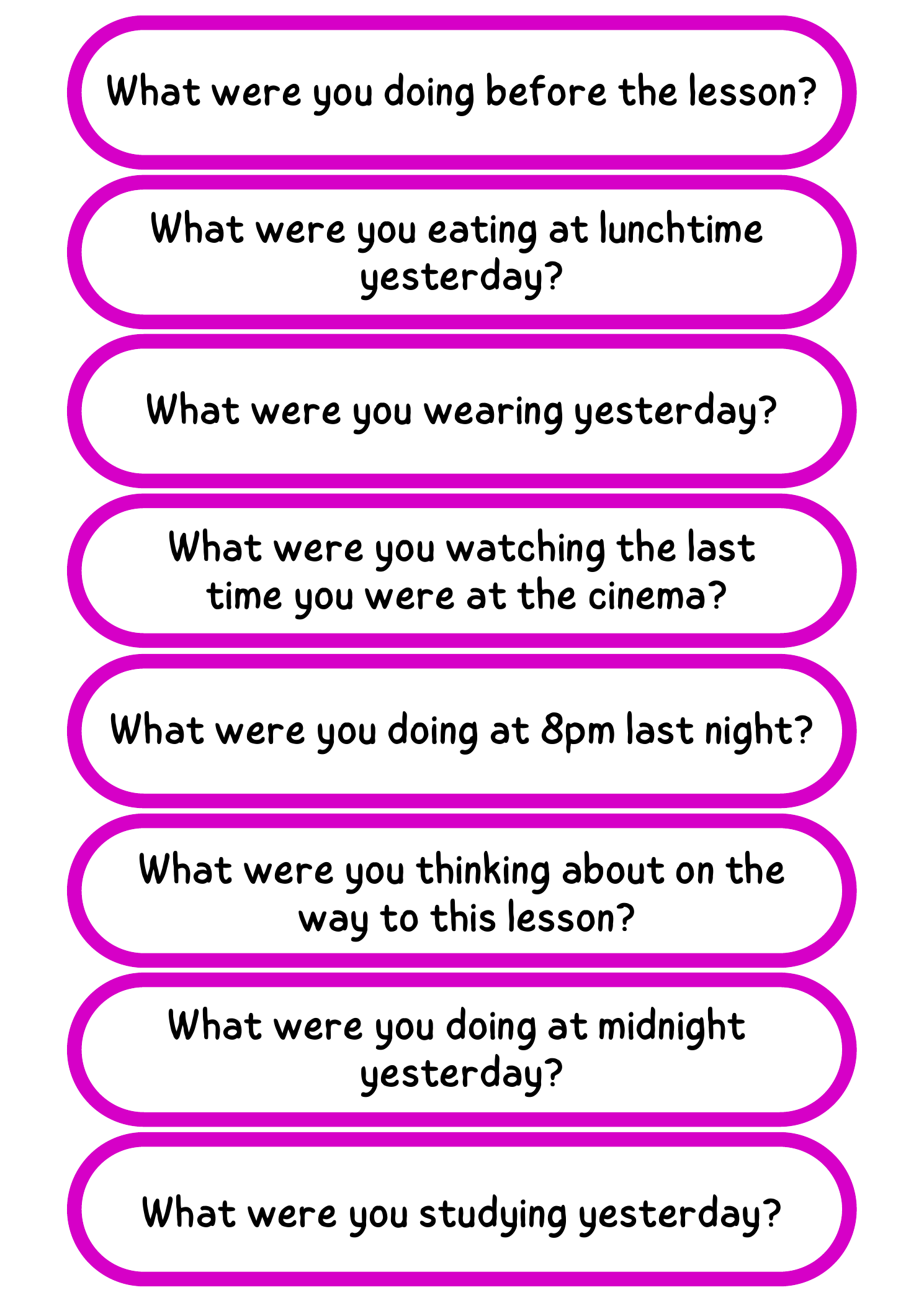Speaking Activity example