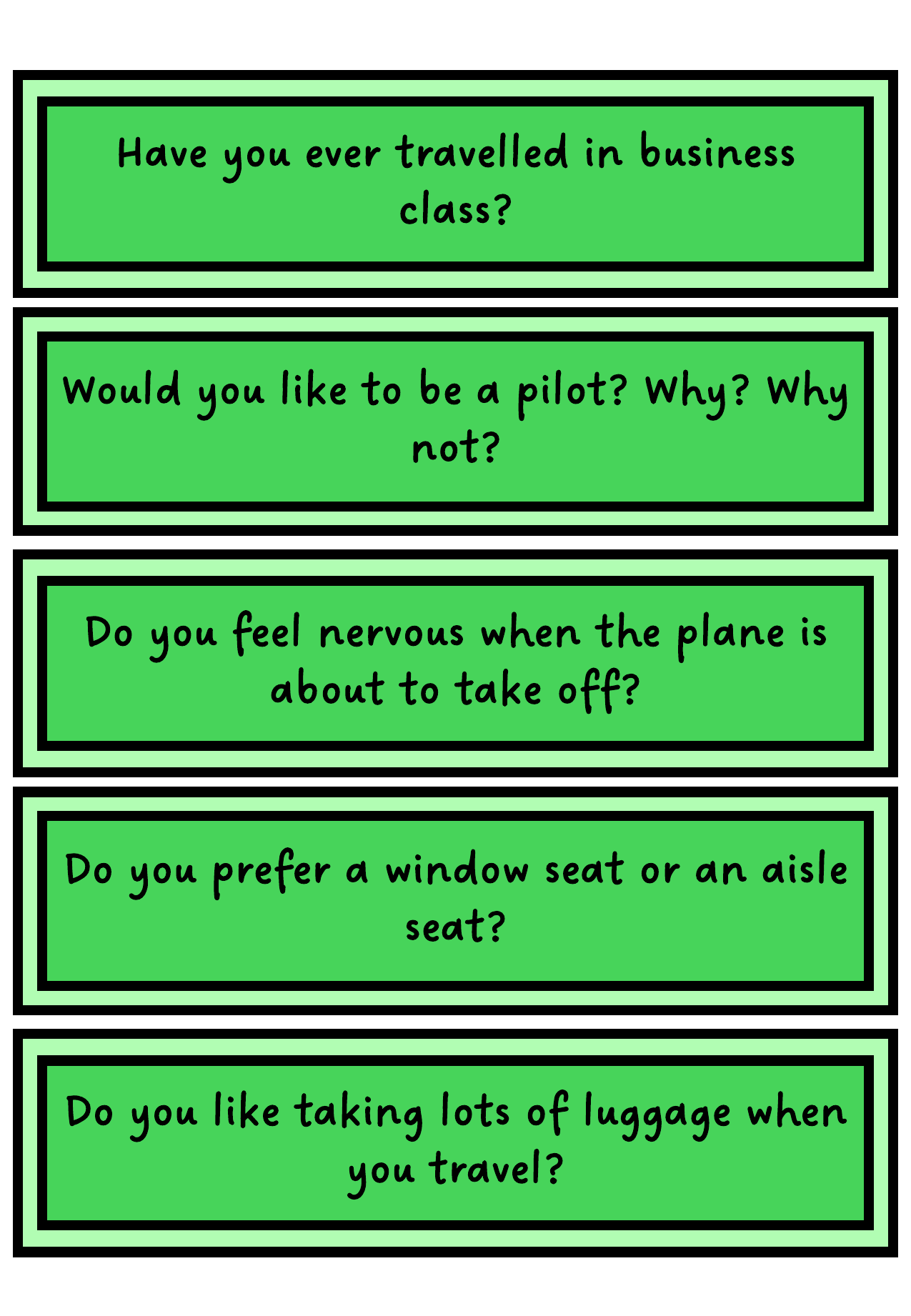 Speaking Activity example