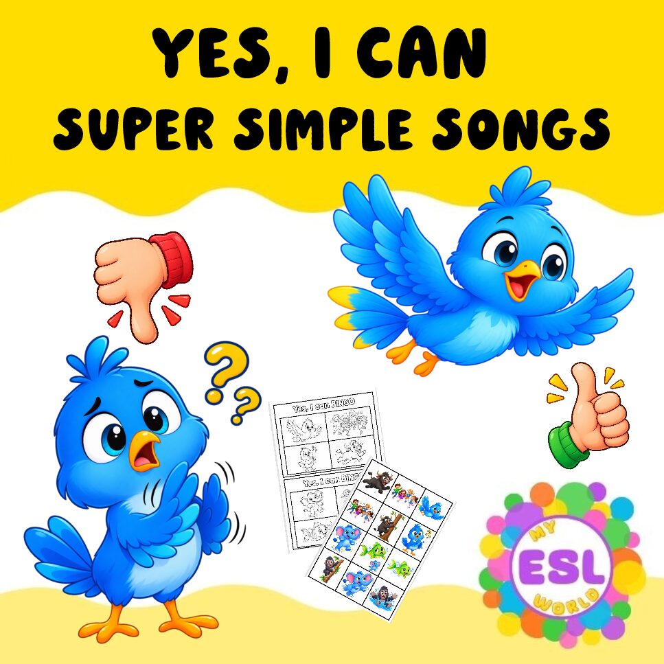 Yes, I Can! ESL Lesson | Can & Can’t Activities for Kindergarten